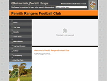Tablet Screenshot of penrithrangers.westmorlandleague.co.uk