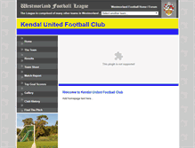 Tablet Screenshot of kendalunited.westmorlandleague.co.uk